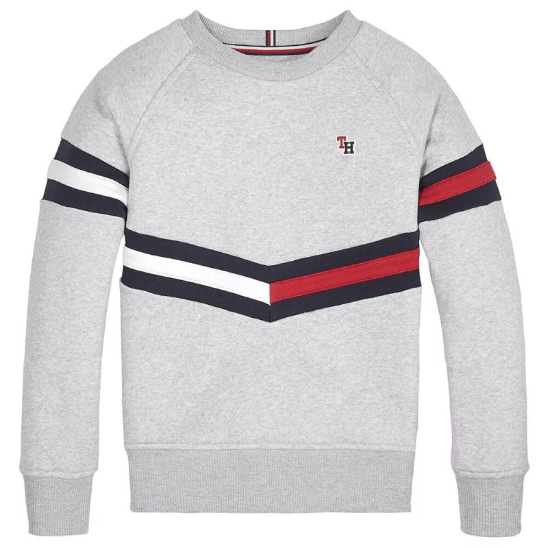 Джемпер tommy hilfiger детский серый